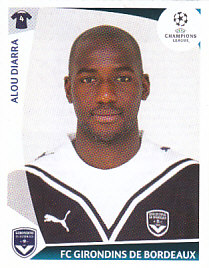 Alou Diarra Girondins de Bordeaux samolepka UEFA Champions League 2009/10 #47
